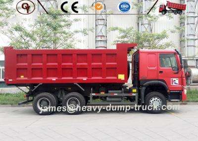 China ZZ3257N3647A vermelho que mina o caminhão basculante resistente 6 x 4 movimentação 20 a de 30 toneladas à venda