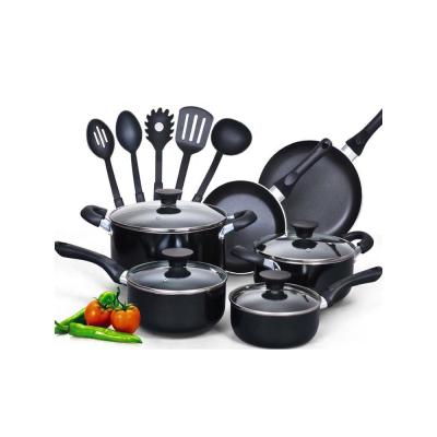 China 11PCS COOKWARE ALUMINUM FORGED NON-STICK COATING ORANGE SUSTAINABLE SET for sale