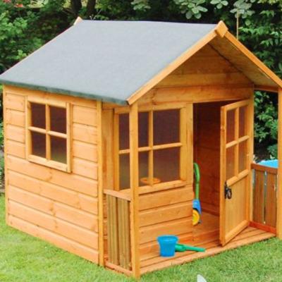 China Funny Small Prefab Cottage Holiday Wooden Log Cabin Playhouse Playhouse for sale