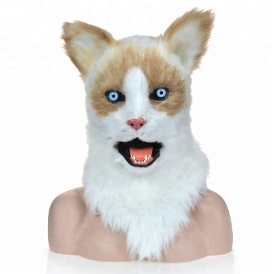 China Animail Mask Halloween Carnival Party Supplies Grumpy Full Face Woman Cat Mask Motor Mouth for sale