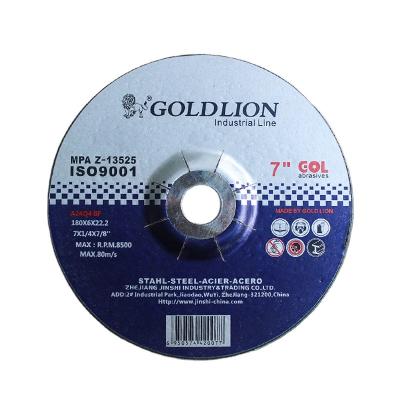 China GOLDLION 7 Inch 180mm Metal Disc Cutout Wholesale For Metal Abrasive Cut Out Wheel for sale