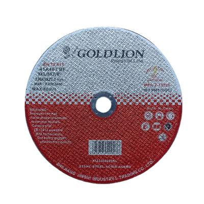 China GOLDLION Metal Good Quality Aluminum Oxide Cutting Wheel Abrasive Disc 230x3mm for sale