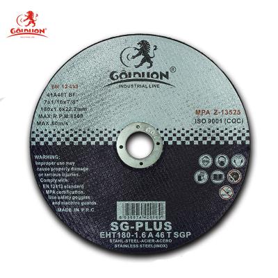 China GOLDLION stainless steel metal steel 7 inch high quality abrasive cutting disc for Metal&stainless steel MPA 80m/s EN12413 for sale