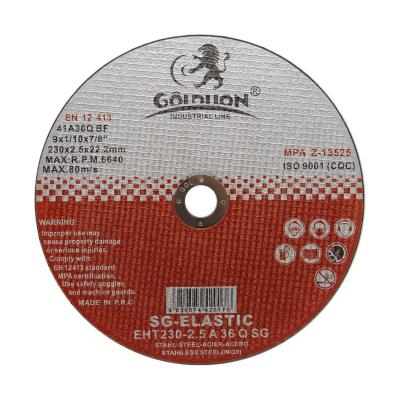 China Goldlion Brand Factory Metal Cutting Tool Cutting Disc Lot 25pcs Wholesale Metal 9 Inches Cut Off Wheel for sale