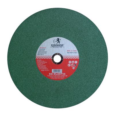 China GOLDLION metal 350mm 14 inch green color single net yongkang OEM stainless steel cutting wheel disc for sale