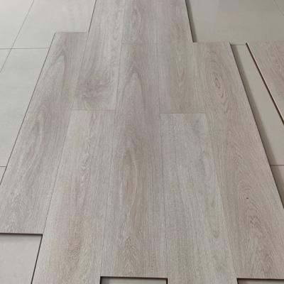 China Pisos Laminados Modern Industrial Laminate Flooring Emboss Waterproof Registered Oak for sale