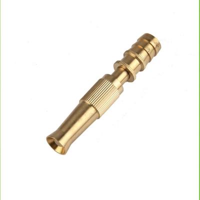 China EU or US Standard Soft Hose Wholesale Handle Brass Nozzle Adjustable Spray to Taper Brass Hose Nozzle for sale