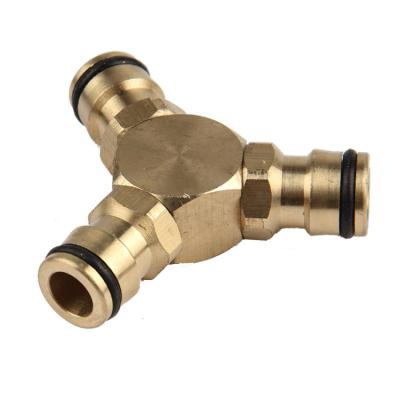 China Garden Irrigation New Arrival 1/2 Inch Quick Connector 3 Way Hose Coupling Garden Hose Faucet Quick Connector for sale