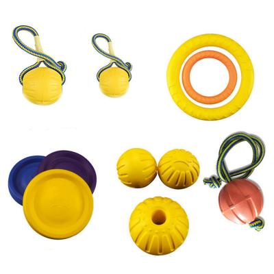 China Viable Wholesale Pet Supplies Floating Dog Flying Disc, EVA Chewing Funny Interactive Dog Balls Training Toys for sale