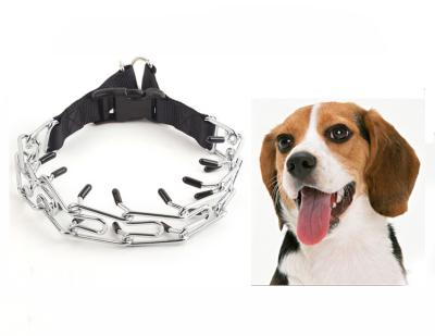 China Durable DETACHED Professional Sport Dog Training Collar Equipment With Iron Metal Chain Teeth for sale