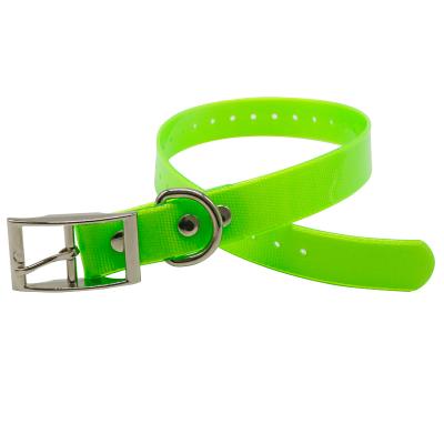 China Hot Sale DETACHED Neon TPU Coated Nylon Webbing Dog Collar For Deer Hunting for sale