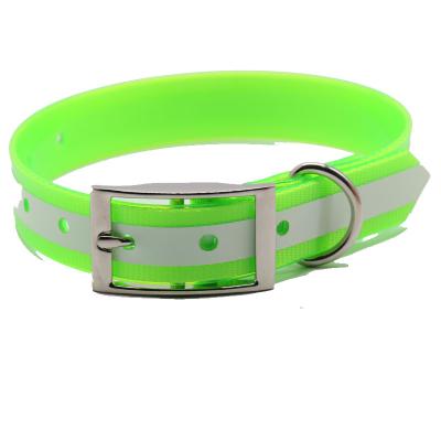 China Day Glo Hunting DETACHED Neon Green Outdoor Custom Dog Collar,High Visible Charm Glowing Dog Collars Manufacturer for sale