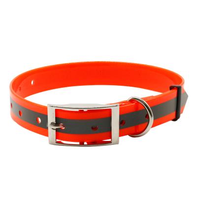 China Sustainable GPS Tracking Reflective TPU Coated Nylon Dog Collar For Small Medium Large Dogs for sale