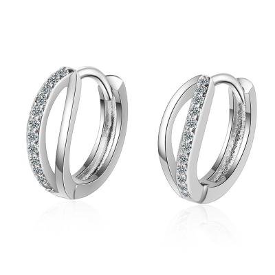 China Good Quality Huggie Circle Earring Durable Fine Jewelry Small Sensitive Hoop Earrings For Girls for sale