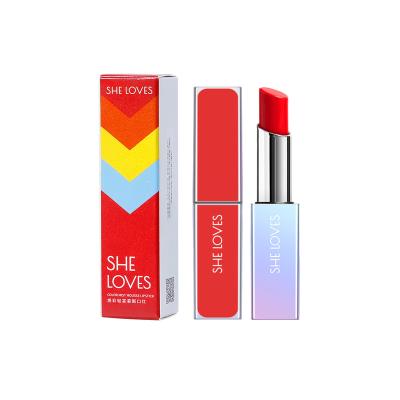 China Waterproof SHE LOVE Wholesale Multi Colors Lipstick OEM Customized Label Lip Gloss Waterproof High Saturation Color Lipstick for sale