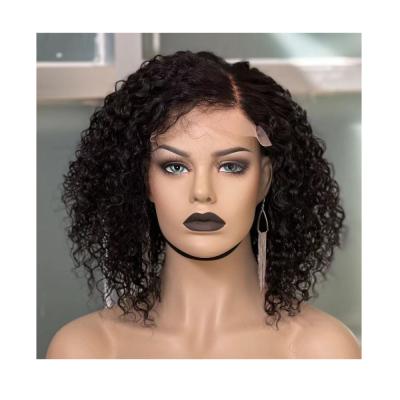 China JOYWIGS 12A Grade Virgin Hair 5x5 Curly Brazilian Curly Closure Wig 100% Lead for sale