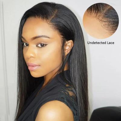 China Silky Straight Transparent Full Wave Invisible Lace Front Wig HD Lace Front Wig Transparent Lace for sale