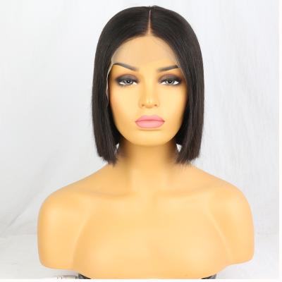 China Water Wave Abbreviation Bob Hair Wigs 8 Inch Bob Wig Lace Front Bob Wigs Black Top Selling Natural Virgin Brazilian Women Hair Line for sale