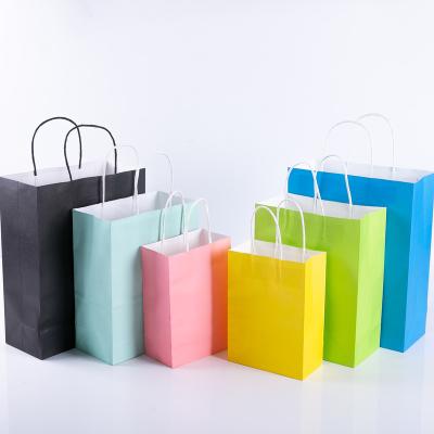 China Recyclable Free Design Brown Kraft Paper Bags With Your Own Logo , Paper Shopping Bag With Logo , Custom Kraft Paper Bag Paper Bags With Handle for sale