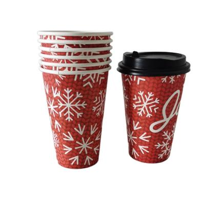 China Disposable disposable hot drink takeaway milktea custom design printed wallpaper cup single wall coffee double cups for sale