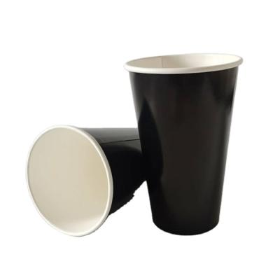 China Large Size 16oz 22oz 24oz 32oz Disposable Custom Cold Drink Soda Paper Cups With Flat Lid for sale