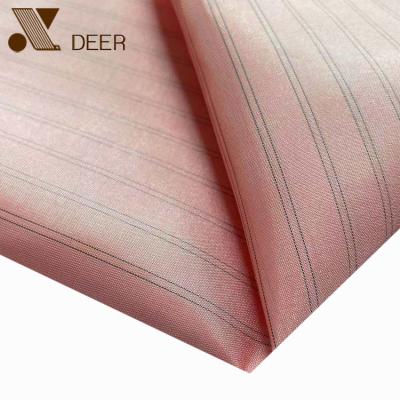 China 2021 Shrink-Resistant New Shinny Pattern 100% Polyester Taffeta Multicolor Stripe Style Cheap Sleeve Lining For Garment for sale