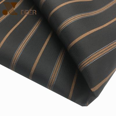 China High Quality Black Polyester Azo Stripe Sleeve Liner Low Pattern Garment Shrink-Resistant Black 100% Inter Woven Fabric for sale