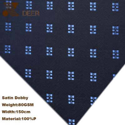 China New Design Good Quality Shrink-Resistant 100% Polyester Woven Satin Dobby Striping Fabric For Costume for sale