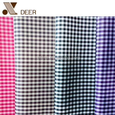 China Wholesale Colored Woven Fabric Shrink-Resistant 100% Polyester Check Scratch Fabric For Coat for sale