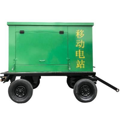 China 120kva 100kw electric start diesel generator with Dayu-100kw-open trailer for sale