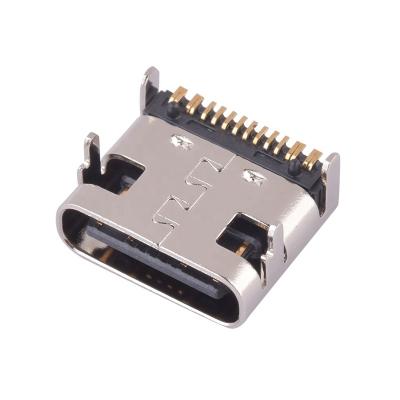 China USB Type C 16Pin 10 Amp Current USB C Connector CQ013-TFBS1606100-1 for sale