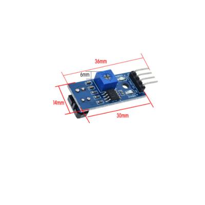 China 3.3V-5V IR Reflector Switch Obstacle Avoidance Photoelectric Module Tracking Sensor Module TCRT5000 3.2cm x 1.4cm for sale