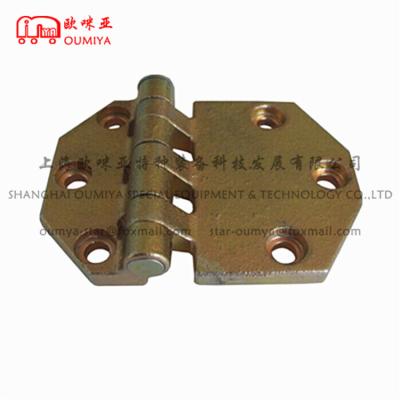 China Mild Steel Truck Corner Strap Heavy Duty Square Semi Trailer Door Hinge Door Hinges For Trucks 076119BM for sale