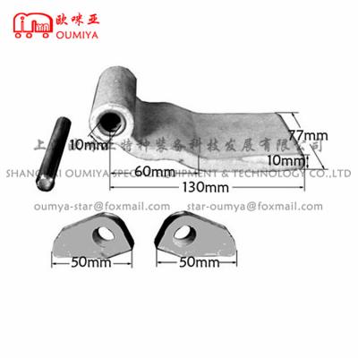 China Wholesale Manufacturer Mild Steel Flatbed Trailer Parts Marine Container Door Hinge Fitting 074130AM for sale