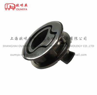 China 316 Stainless Steel 104061AS Door Latch Lock Pull Ring Slam Latch Free Version Lock Elevator Turn Handle for sale