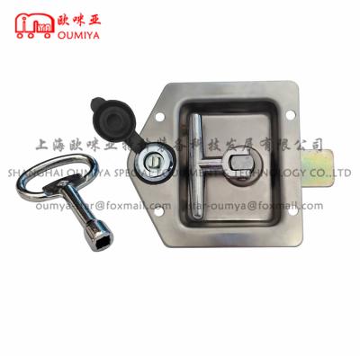 China 105120TS 105120TS Stainless Steel 304 Stainless Steel Trailer Truck Tool Box Mount Truck Container Flush Door Lock for sale