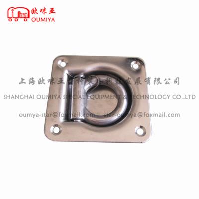 China Galvanized Recessed Mild Steel OverturningVan Parts Lashing Platform Ring For Truck for sale