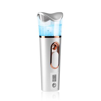 China New Professional DEEP CLEANING Portable Handheld Nano Spray Face and Nose Steamer Machine Electric Facial Steamer for sale