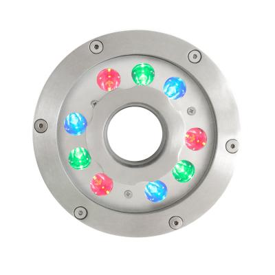 China 18W RGB LED Brunnenpoolschein DMX Steuerung Wasserdicht IP68 Unterwasserlicht zu verkaufen