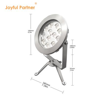 China Control DMX LED luz de punto bajo el agua IP68 12W 24W lámparas de fuente de estanque en venta