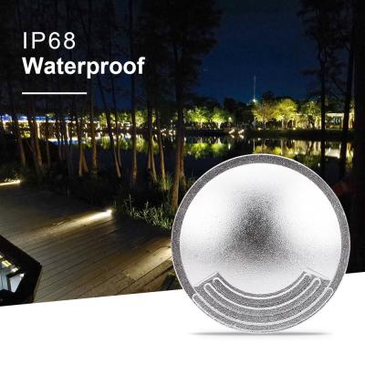 China 2W IP67 LED Iluminación interior exterior Ultra delgado Diámetro 55mm Iluminación de paseo LED en venta