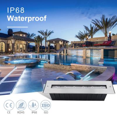 Cina Nuovo rettangolo luminoso fascio asimmetrico IP68 SS316L luce subacquea LED luce sommergibile in vendita