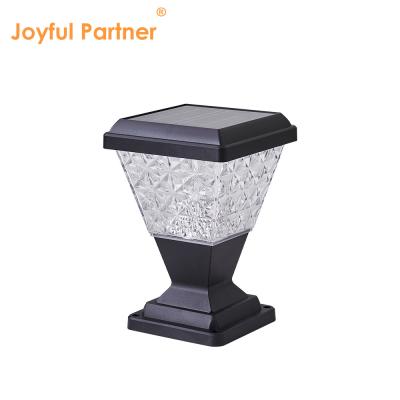 China Luz de cabeza de columna solar al aire libre IP65 impermeable 2835 SMD LED 150lm/w Casilla de PC anti UV en venta