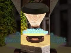 Outdoor IP65 Waterproof LED Solar Garden Lamp Stainless Steel Body Courtyard Post