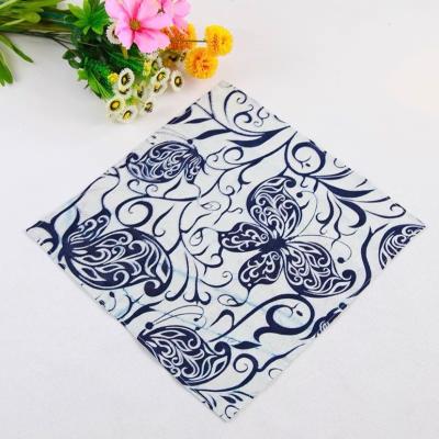 China China Hmong Miao Pure Factory Natural Hmong Miao Batik Cloth Handwork Handkerchief Teacup Towel 36x36cm for sale