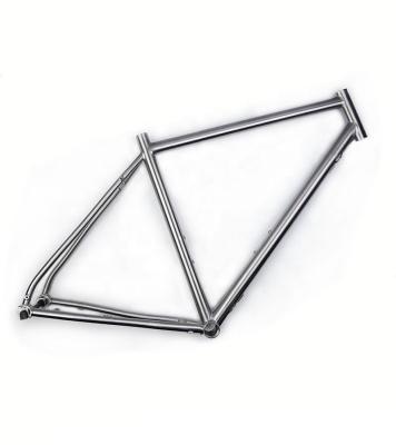 China Road Bikes TIRIS CR1 Titanium Gravel Bike Frame Parts Cycling Custom Made Bicycle Frame Acceossories Factory Direct 700C for sale