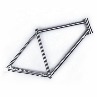 China Road Bikes TIRIS CR2 Titanium Gravel Bike Frame Parts Cycling Bicycle Frame Pieces For Traveling Road Custom Factory Direct 700C for sale