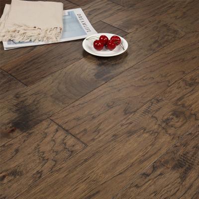 China Hickory Flooring Engineered Hotel Hardwood Flooring Factory Made for sale