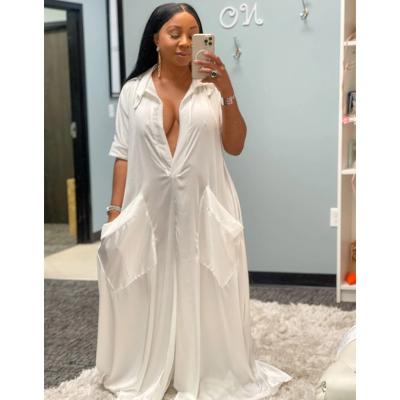 China BOBOYU Breathable Plus Size All White Women Clothing Amenities Wide Leg Pants Loose Fit Pallazo Trousers for sale