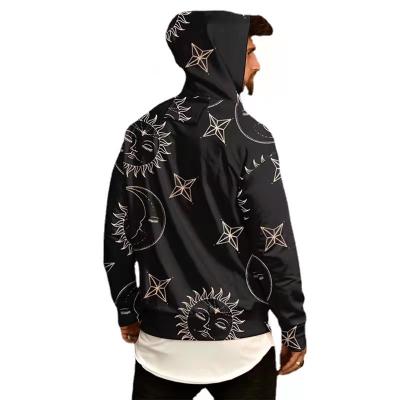 China BOBOYU 2022 Breathable Design Diamond Print Men Pullover Hoodies Sweatshirt High Street Chic Autum Clothes for sale